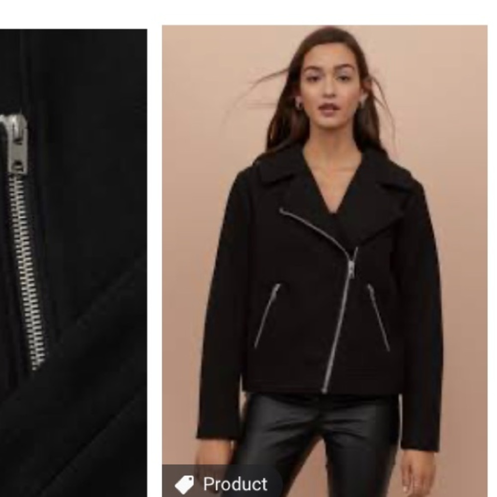 H&M Brushed Biker Jacket